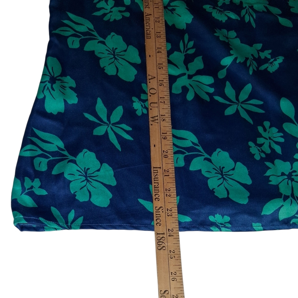 SALE EUC Womens Bohera Sz. L Blue/Green Floral Long Sleeve Pullover Blouse. - Picture 7 of 10